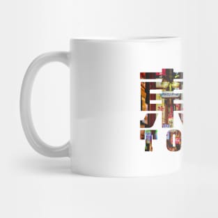 Tokyo - Shibuya Night filled Text Mug